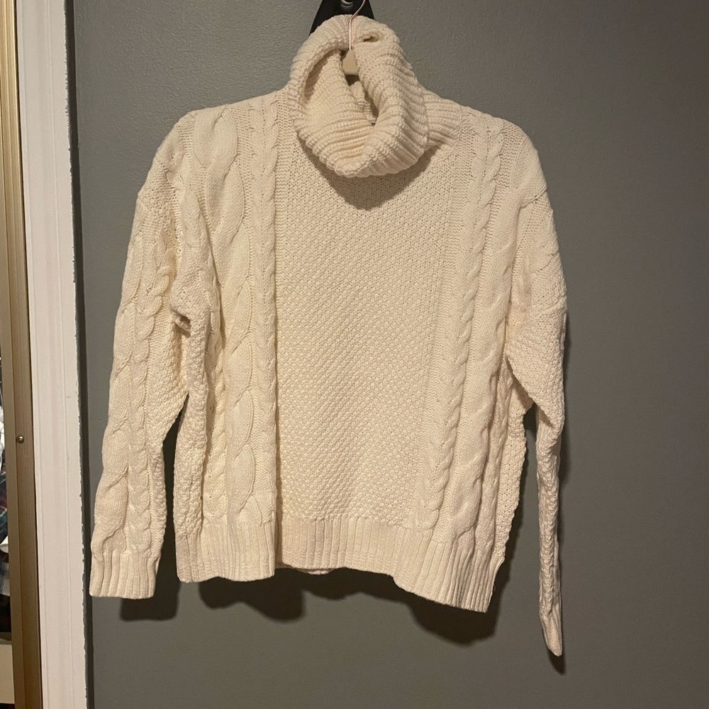 Madewell Cable Turtleneck Sweater (size S) new with tag